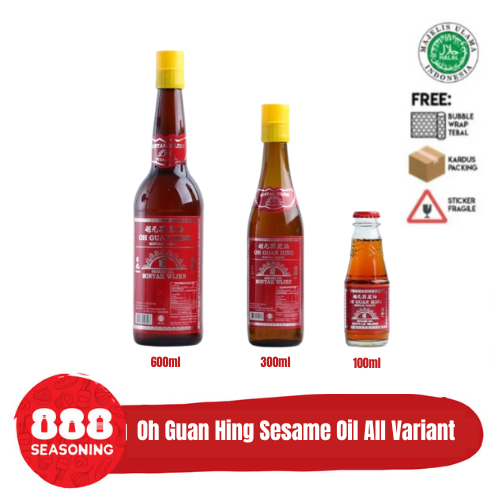 

Minyak Wijen Matahari Oh Guan Hing Sesame Oil Halal MUI Ukuran 100ml 300ml 600ml