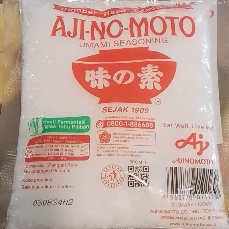 

Ajinomoto Umami Seasoaning Penguat Rasa 90gr