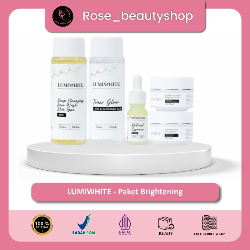 LUMIWHITE Package Series - Paket Brightening Lengkap - Skincare Lumiwhite Paket - Lumiwhite Skincare