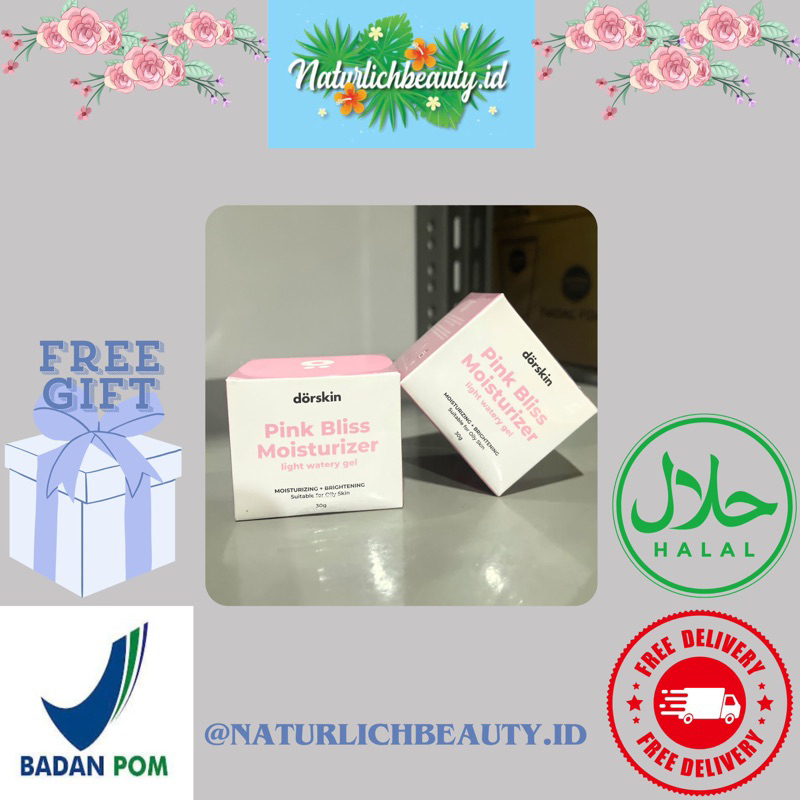 (EXP JANUARI 2026) Dorskin Pink Bliss Moisturizer Light Watery Gel 30gr