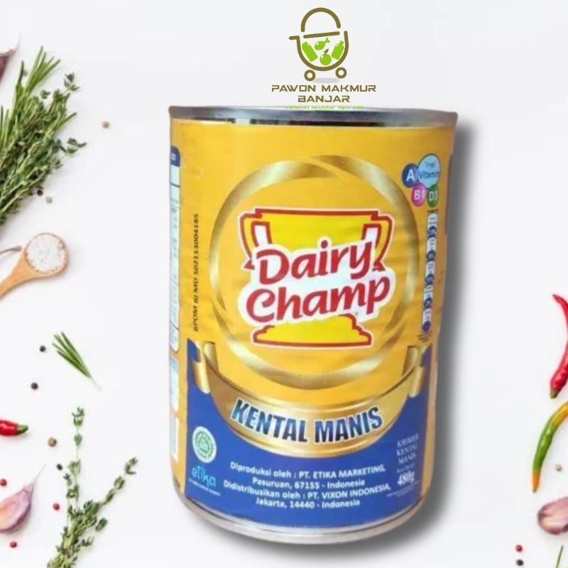 

SUSU KENTAL MANIS DAIRY CHAMP KEMASAN KALENG 480gr