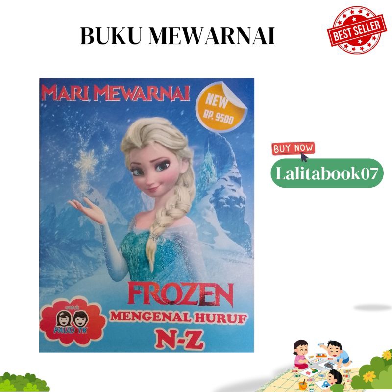 BUKU MEWARNAI FROZEN