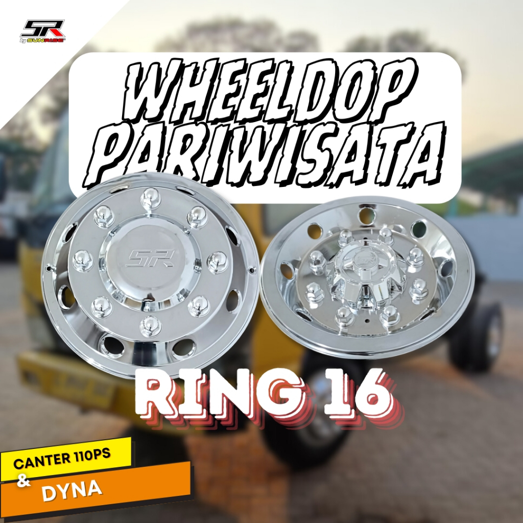 Whelldop Ring 16 PARIWISATA Welldop Cover Velg Truck Canter Whell dop