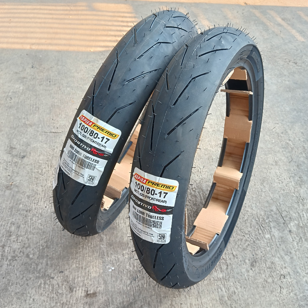 BAN LUAR ASPIRA PREMIO RS 01 UKURAN 100/80 RING 17 SOFT COMPOUND BAN ROADRACE BALAP