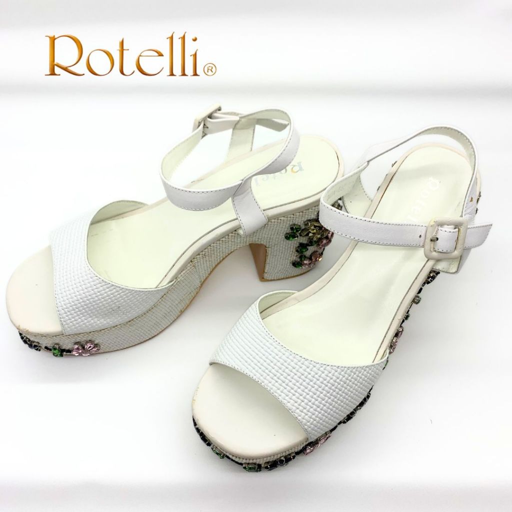 ROTELLI WEDGES WHITE Sepatu Wanita