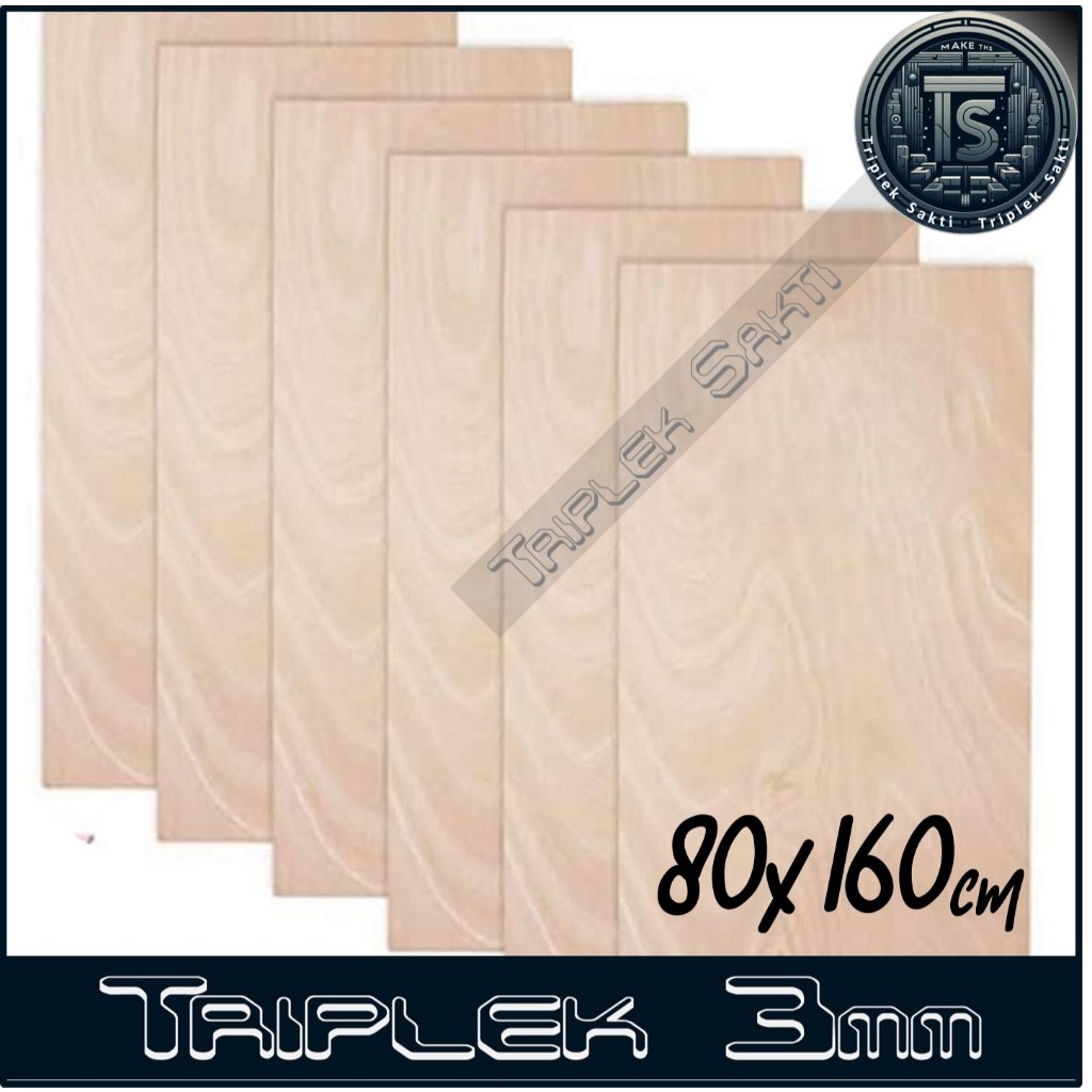 Multiplek Triplek 3mm 80x160 cm ISI 3 LEMBAR ( 3 mm | 80x160cm | 160x80cm | 160x80 | 80 x 160 cm )