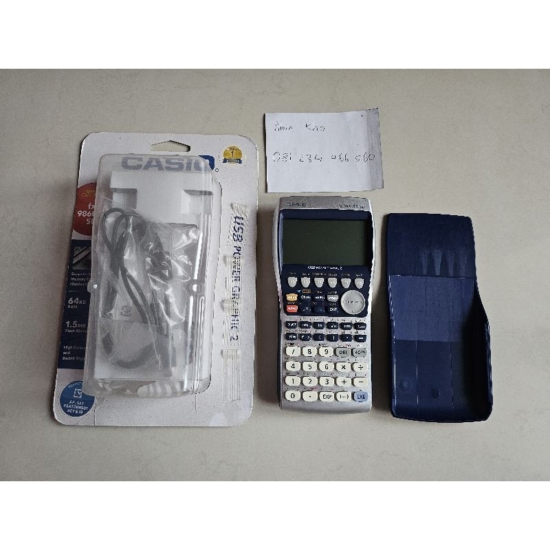 

Calculator Graphic Scientific / Kalkulator Grafik CASIO FX 9860 GII SD FX-9860GII SD Second