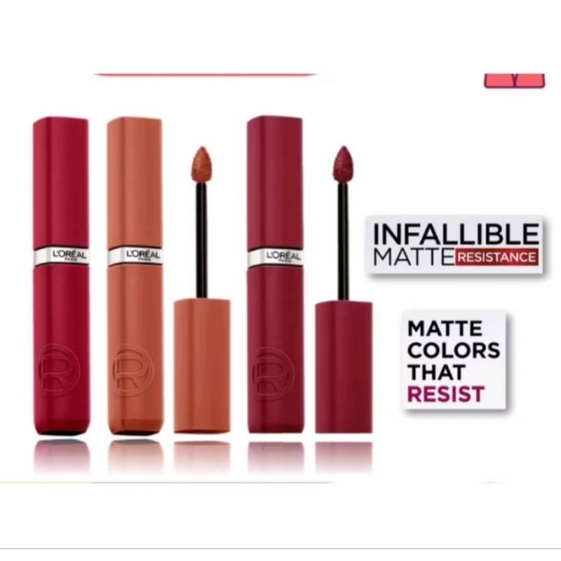 Loreal Paris Infallible Matte Resistance/ Loreal Lipstik Matte