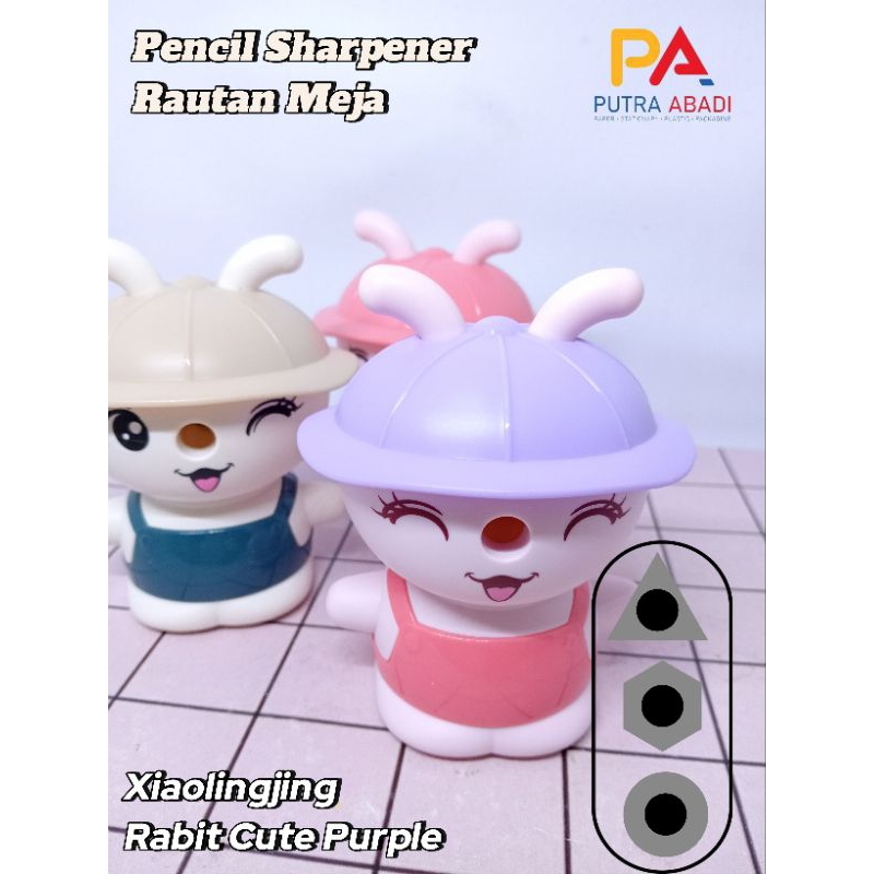 

Pencil Sharpener / Rautan Putar / Rautan Meja Xiaolingjing Rabbit