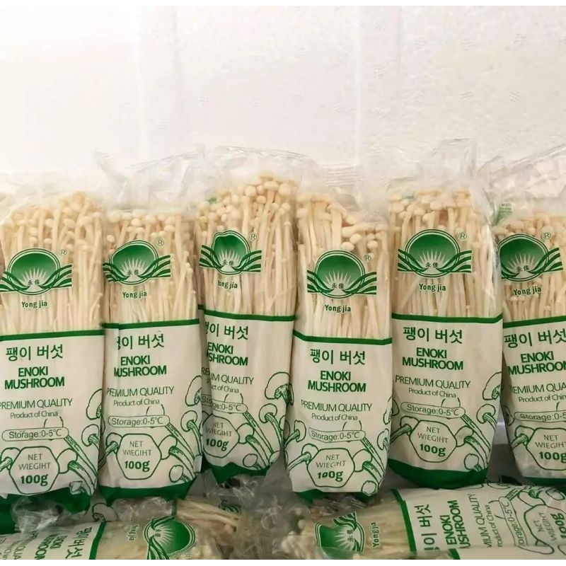 

Jamur Enoki Mushroom ( Premium Quality ) Khusus Sumut