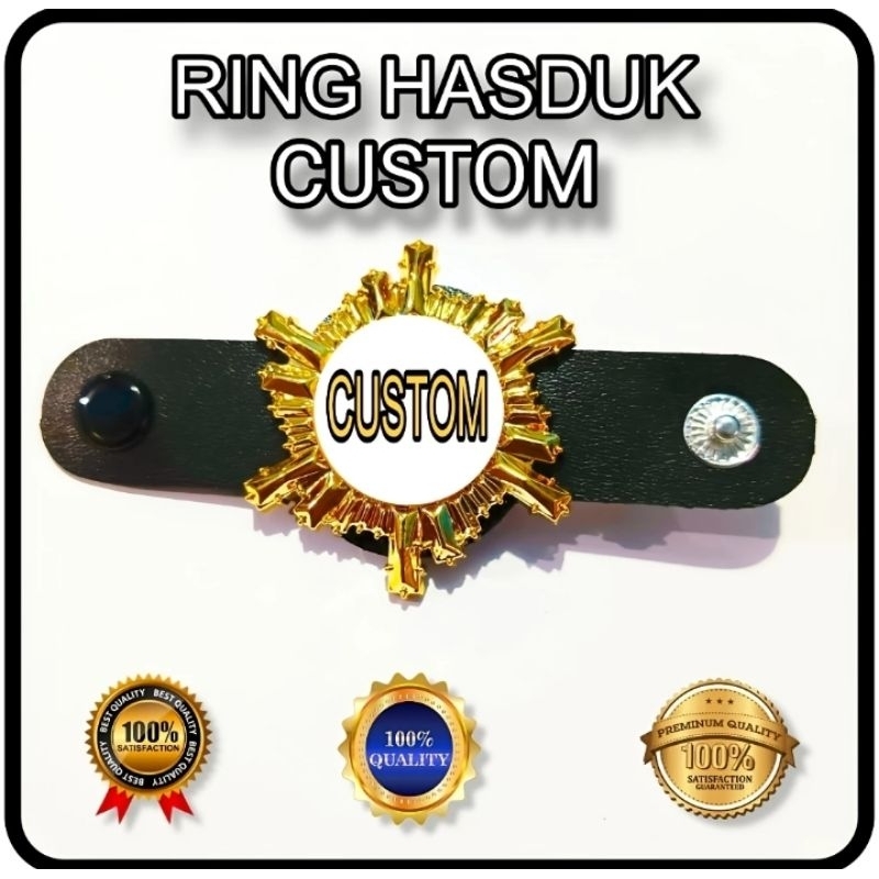

penjepit hasduk custom sinar kalep / cincin kacu / ring hasduk new