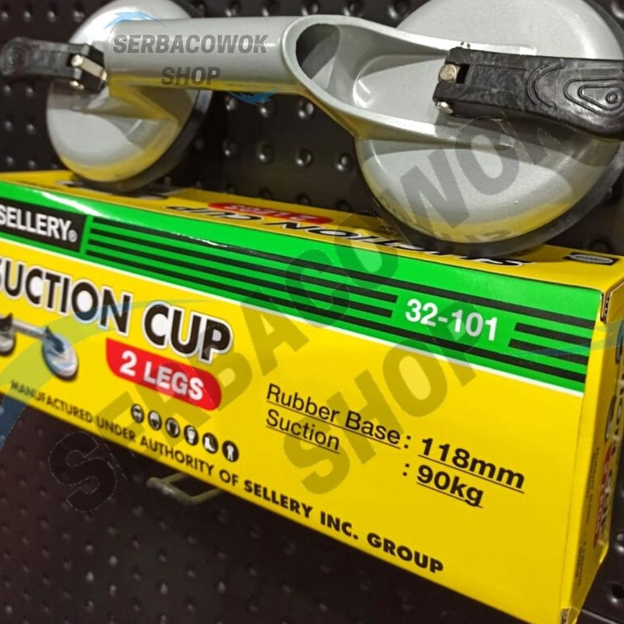 KESEMPATAN EMAS Sellery Kop Kaca kaki Dua Suction Cup 2 Leg kapasitas 9 Kg Termurah Berkualitas