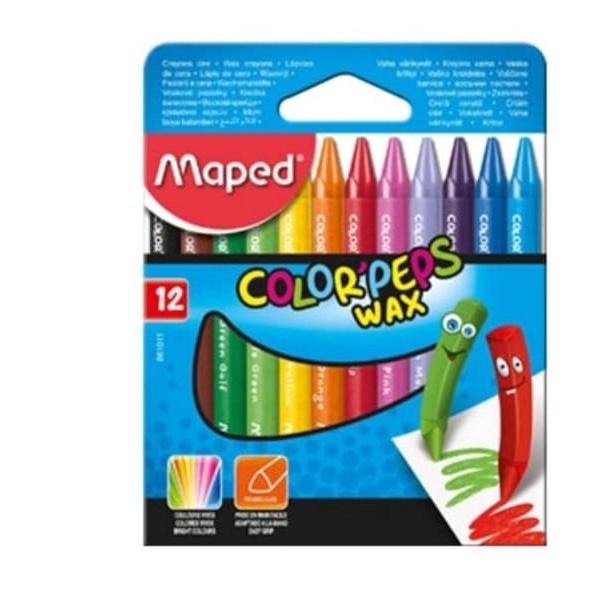 

HANYA DISINI CRAYON WAX MAPED 12 COLOUR