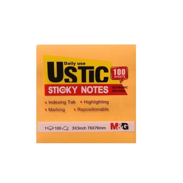 

TBMO M&G STICKY NOTES USTIC 100S 76X76