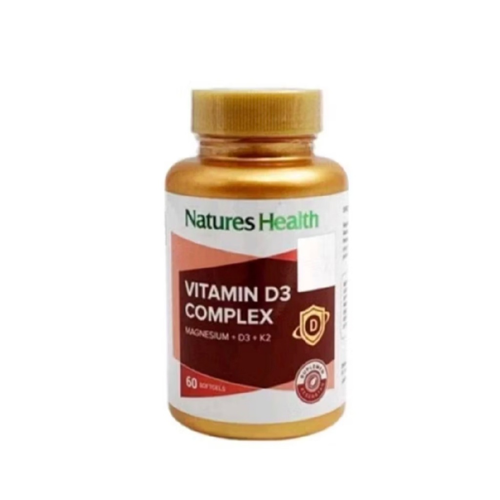 NATURE'S HEALTH VITAMIN D3 COMPLEX MAGNESIUM K2/ VITAMIN MAGNESIUM/ VITAMIN K2/ DAYA TAHAN TUBUH