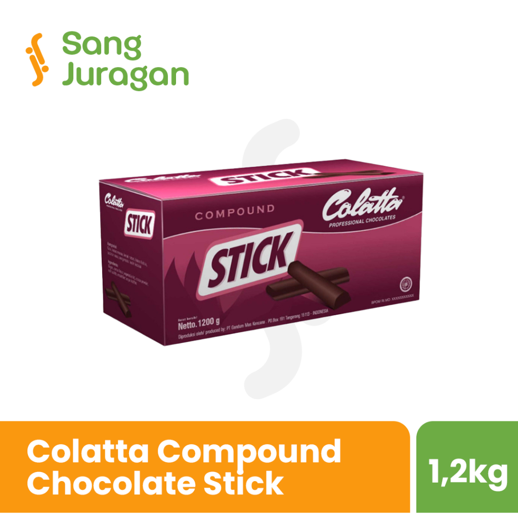 

Colatta Compound Chocolate Stick 1,2 kg / 1200 gram / Coklat Batang Stik / Colatta Chocolates Stick Compound