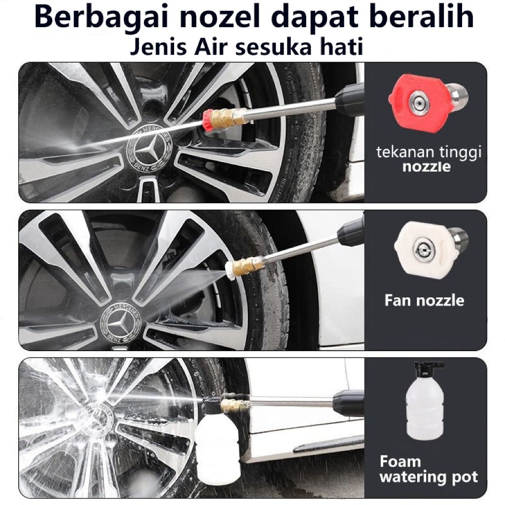 REAIM Alat Cuci Motor Semprot Cordless Mesin Cuci Mobil Jet Clean [Compatible Makita Batteries]