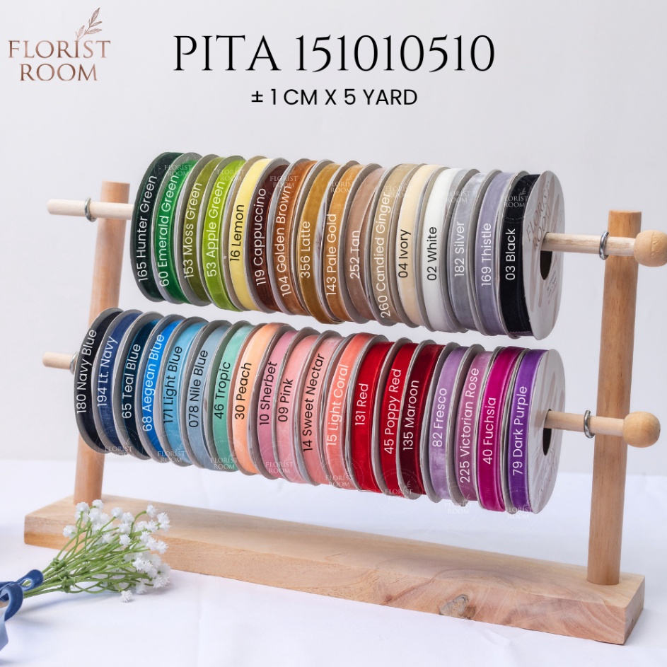 

TRENDY Pita 151151 1cm x 5yard Pita Beludru Velvet Ribbon