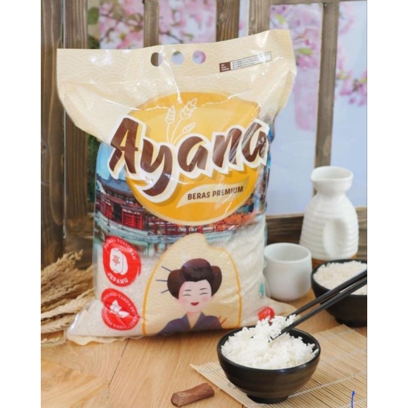 

Beras Ayana Gold 5kg/Beras Pulen/Putih/Wangi/Enak