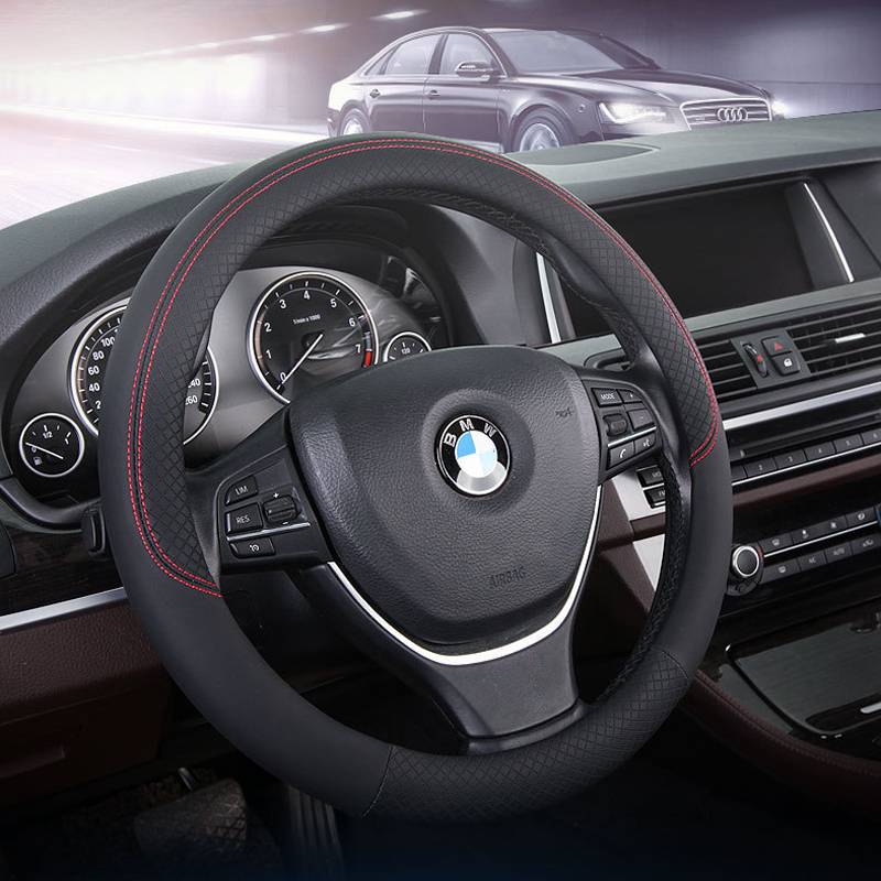 38cm Sarung Setir Mobil bahan kulit / Cover Sarung Setir Mobil