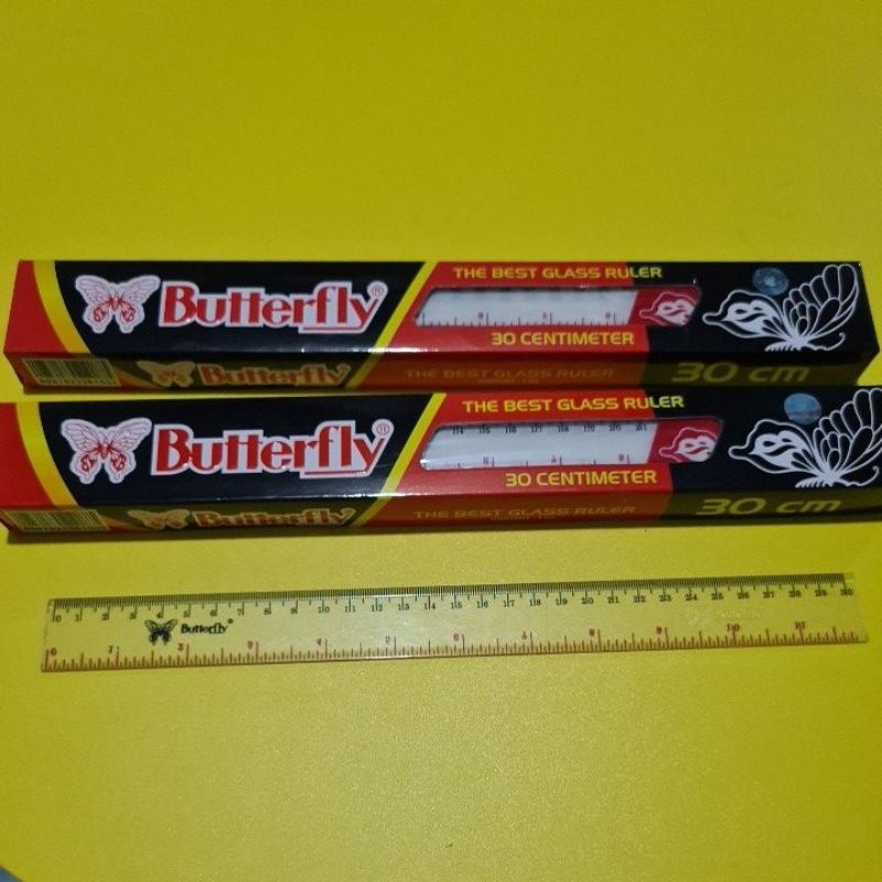 

Penggaris plastik 30cm BUTTERFLY