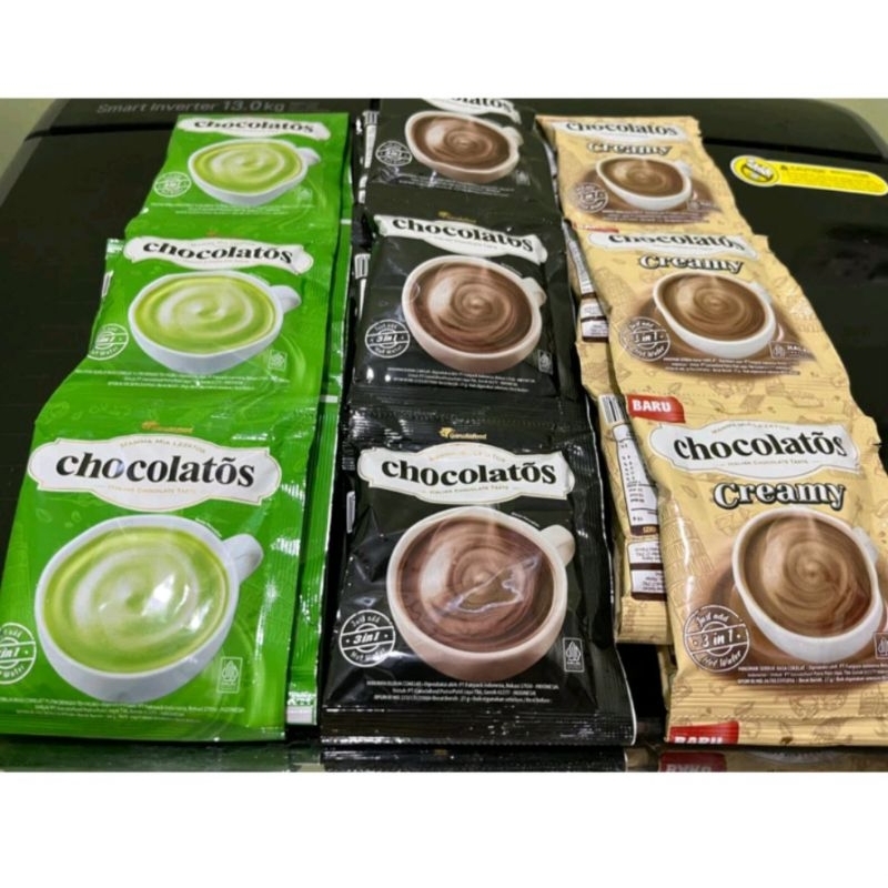 

CHOCOLATOS chocolate drink 28 gr x 10 ( 1 renceng isi 10 pcs ) .stok selalu baru