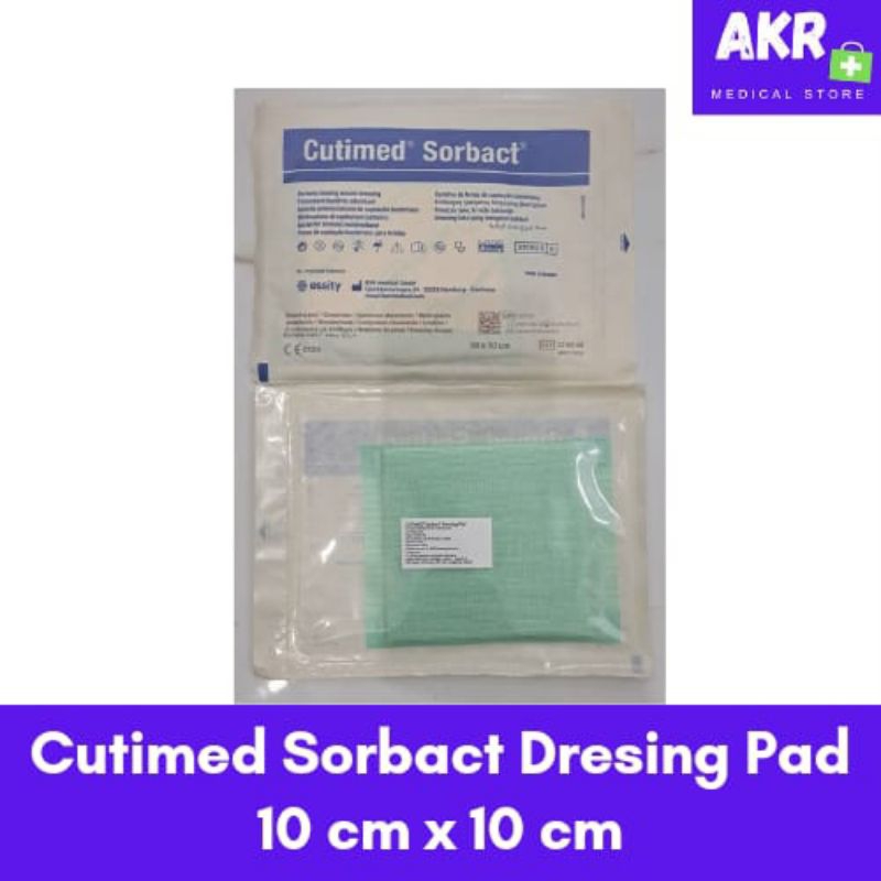Cutimed Sorbact Dresing Pad 10 cm x 10 cm