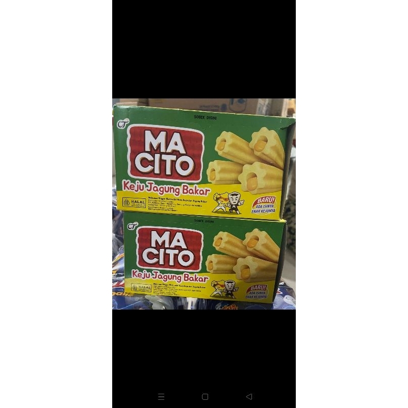 

MACITO KEJU JAGUNG BAKAR 1 BOX ISI 10 X 11GR