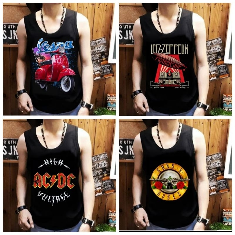 KAOS SINGLET KAOS LEKBONG PRIA DEWASA BERBAGAI MOTIF