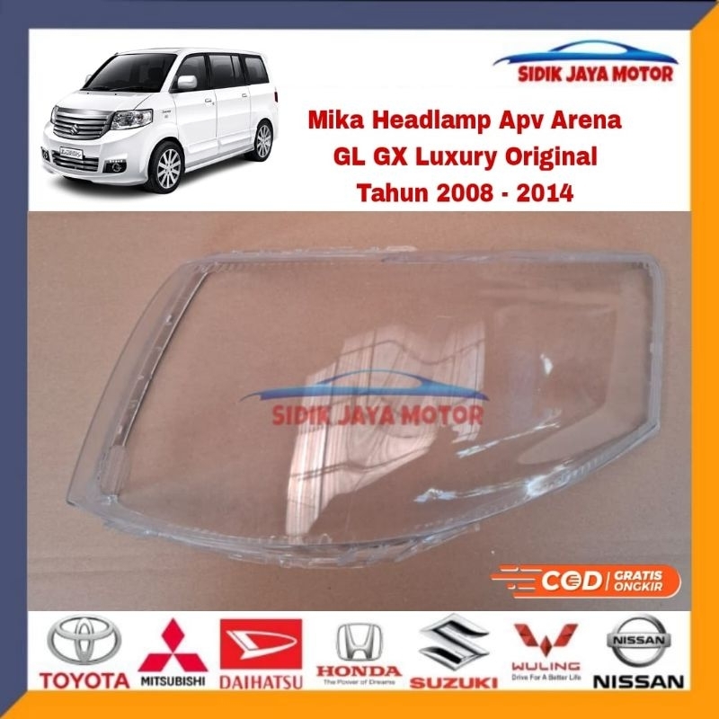 Mika Lampu depan Headlamp APV Arena GL GX Luxury Origingal 2008 2009 2010 2011 2012 2013 2014 kanan 