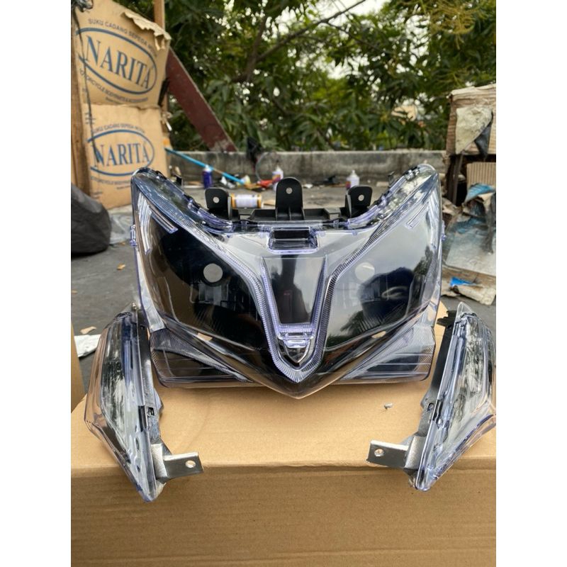 Reflektor Lampu Depan Belakang Vario 125 kzr 2012 2013 2014 Warna Orange