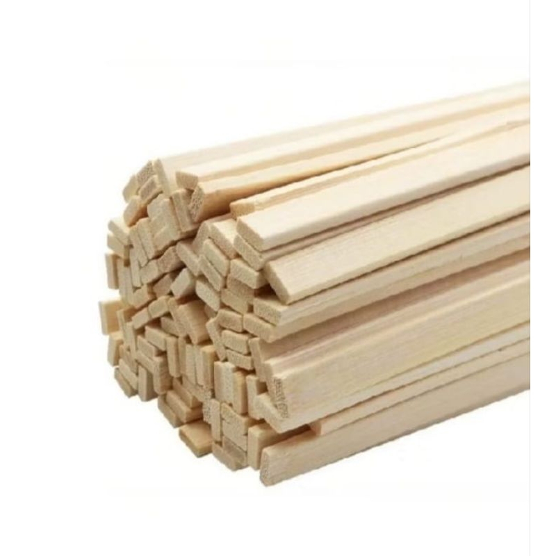Stik/list kayu 1x0.5 cm (10×5 mm) lis kayu jati belanda/ lis kayu kecil