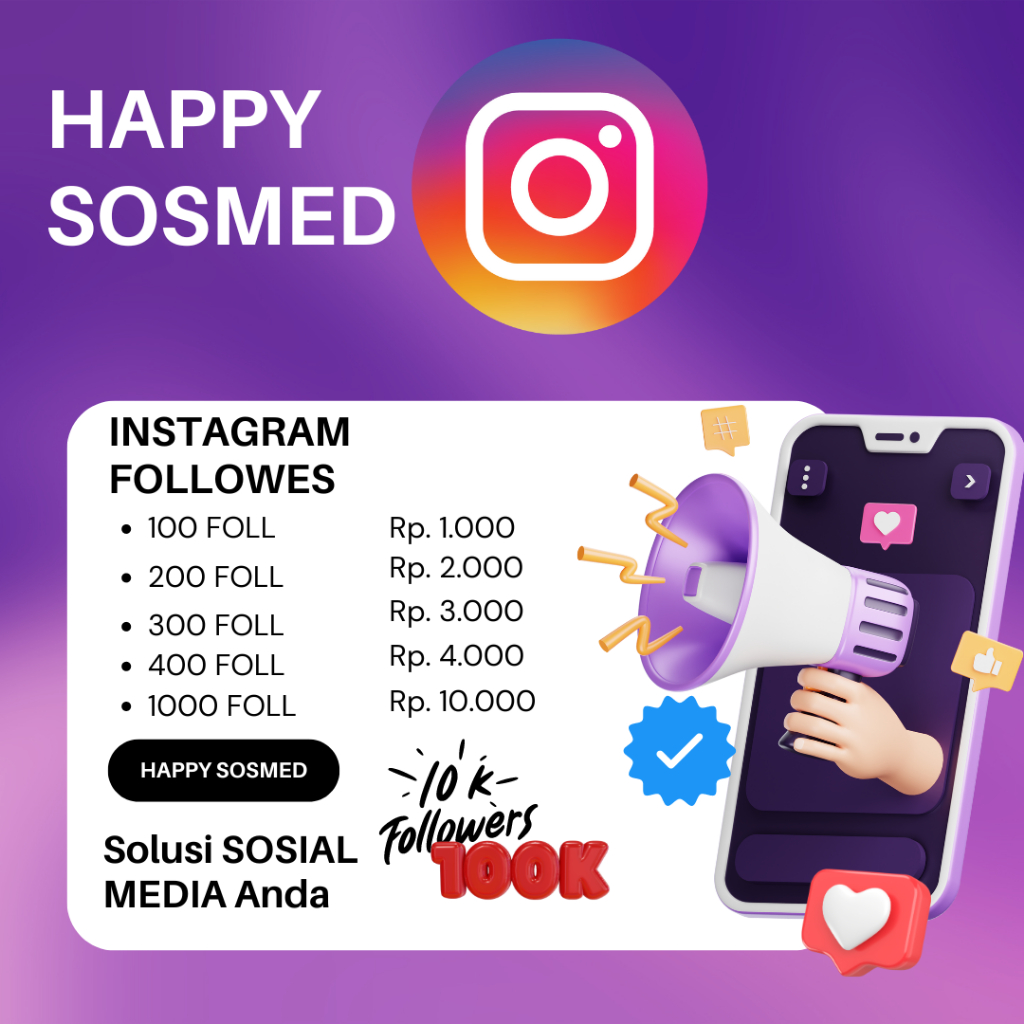 [PROMO] FOLLOWERS INSTAGRAM BERGARANSI 