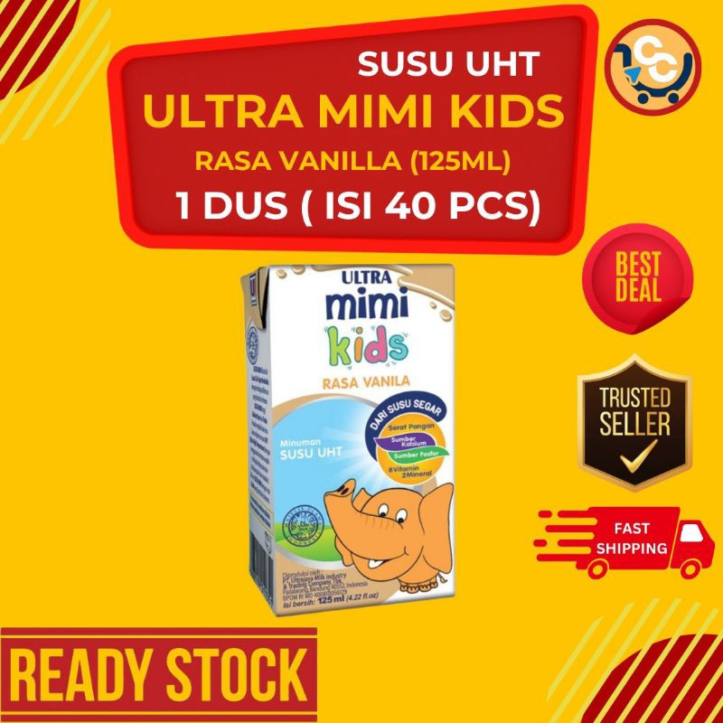 

Susu UHT Ultra Mimi Kids rasa Vanila 125ml