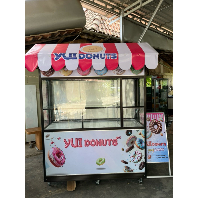 GEROBAK KULINER ALUMUNIUM  /  BOOTH PORTABLE ALUMUNIUM