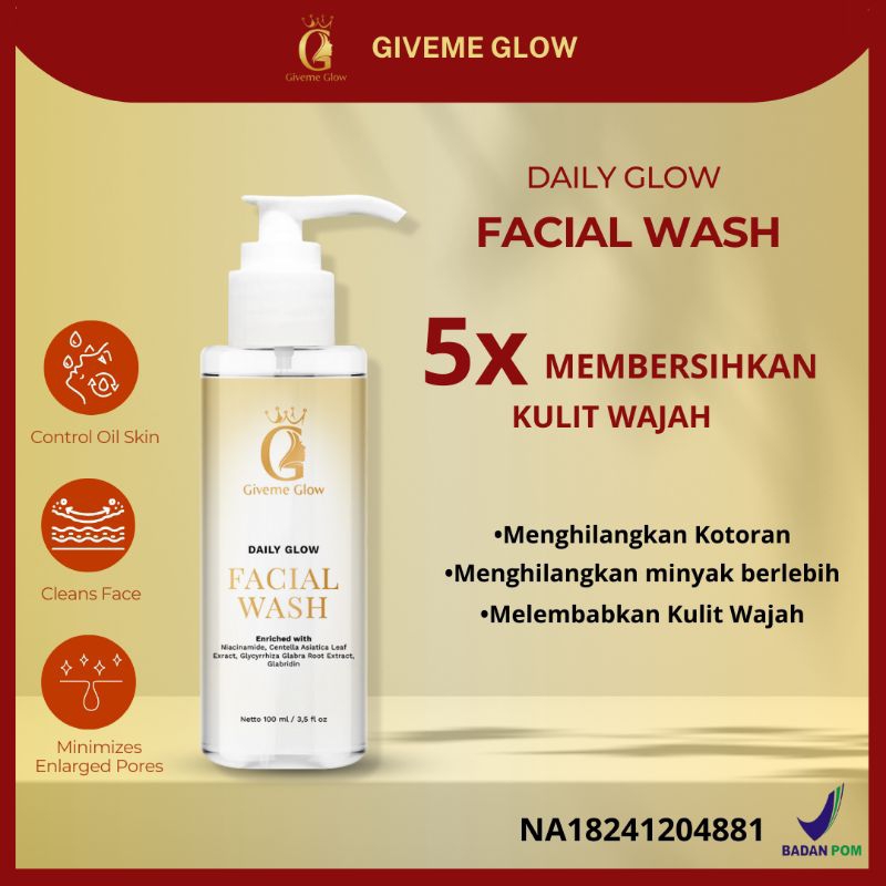 FACIAL WASH PEMUTIH WAJAH LEBIH CEPAT MEMUTIHKAN GLOWING WHITENING SkinGlow Treatment eceran