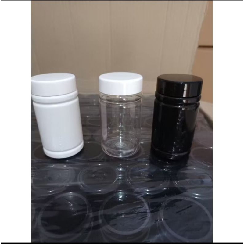 Botol Kapsul 100ml Botol Proround 100ml Bening Botol Kapsul 100ml Putih Botol Kapsul 100ml Hitam