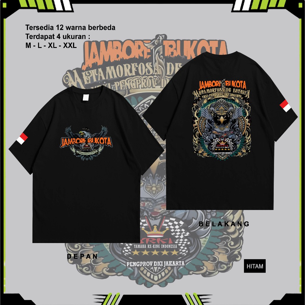 Kaos Baju Rx King Jambore Ibu Kota Jakarta 2024 / Baju Jambore Ibu Kota Jakarta Kaos RX KING