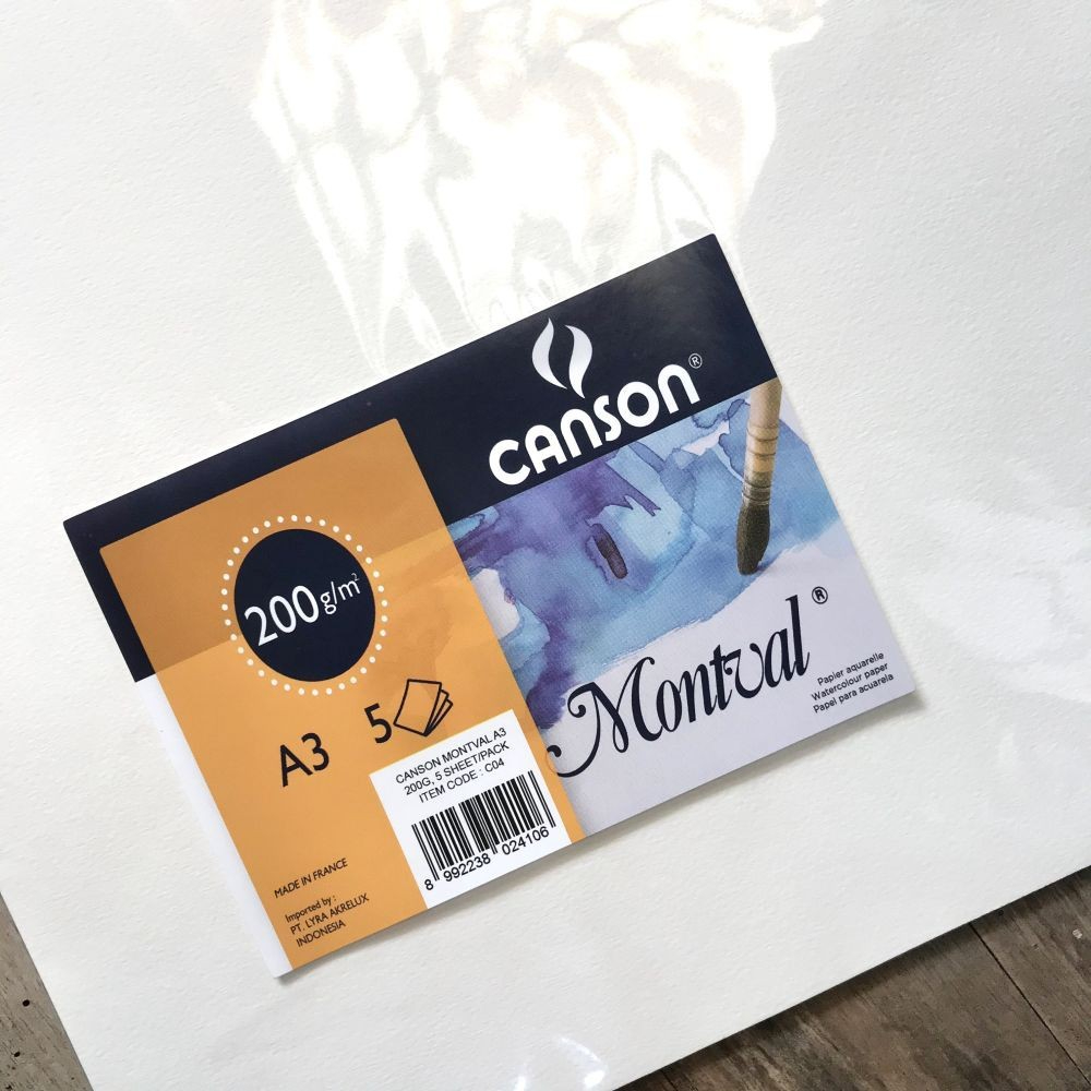 

CANSON MONTVAL A3 200G, 5 SHEET/PACK - C04