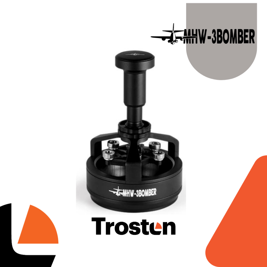 Trosten x MHW-3BOMBER Yu Series Cyclone Needle Distribution Tool Black-58.35mm / coffee needle distr