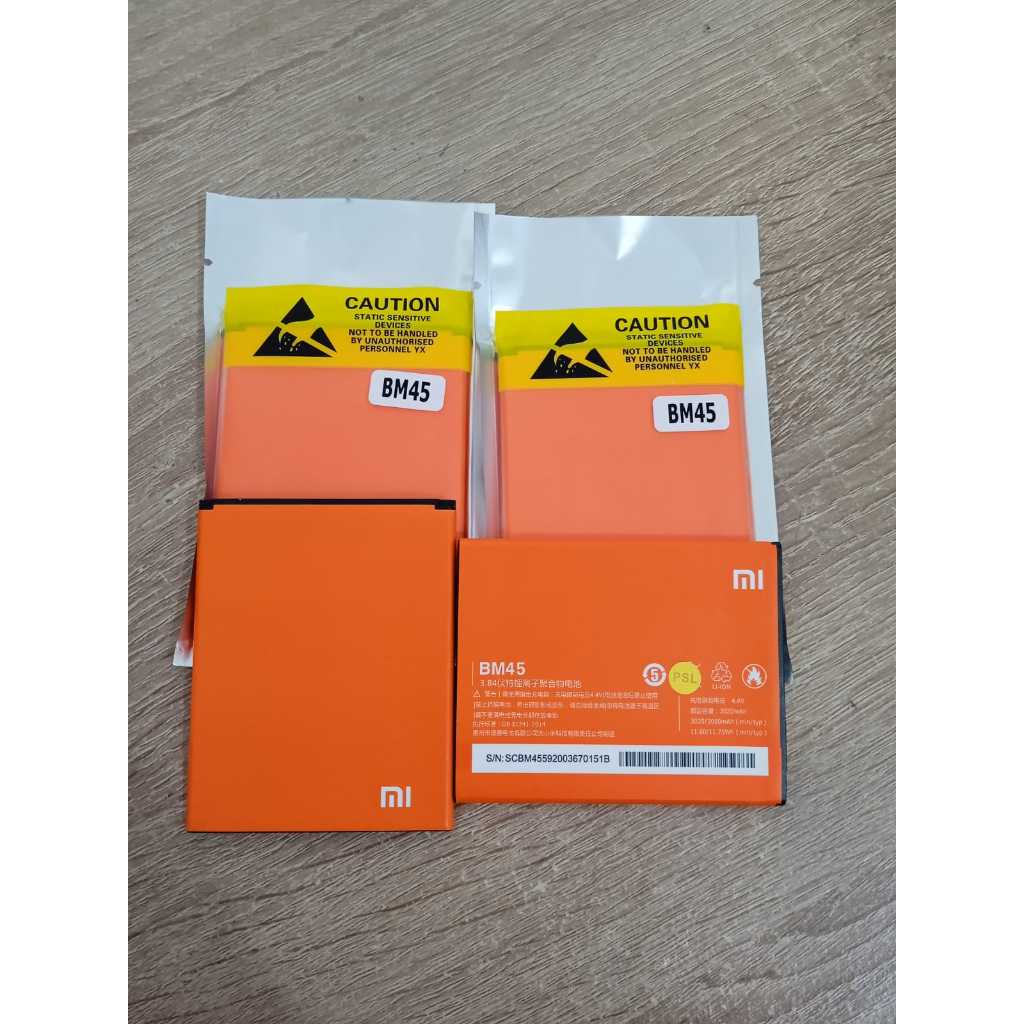 BATTERY XIAOMI REDMI NOTE 2 / Baterai Xiaomi / Redmi Note 2 Prime BM45 BM45 - XIAOMI BM45