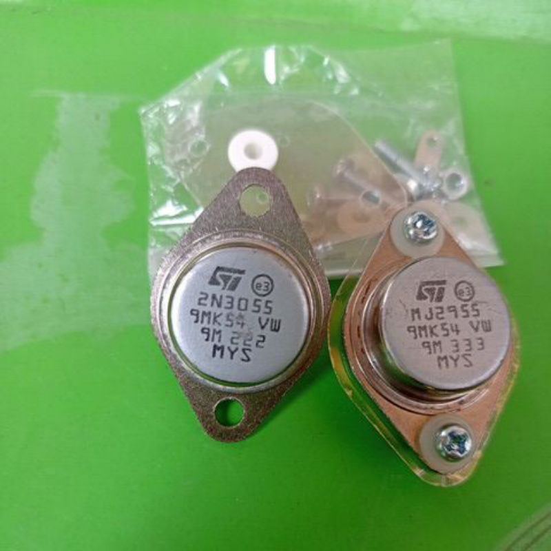transistor final jengkol MJ2955 2N3055 sepasang