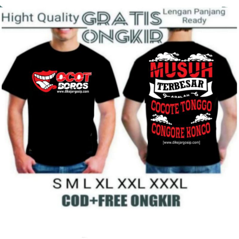 COCOT BOROS kaos COCOTE TONGGO kaos CONGORE KONCO kaos COCOTE TONGGO