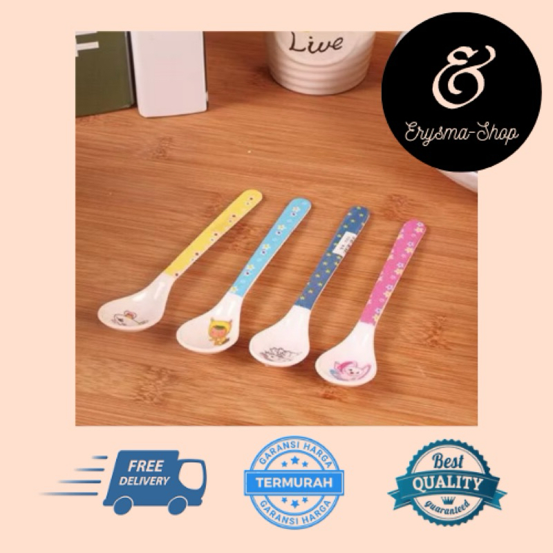 ERYSMA-SHOP | SENDOK MAKAN ANAK - SENDOK MELAMIN - SENDOK MAKAN KARAKTER