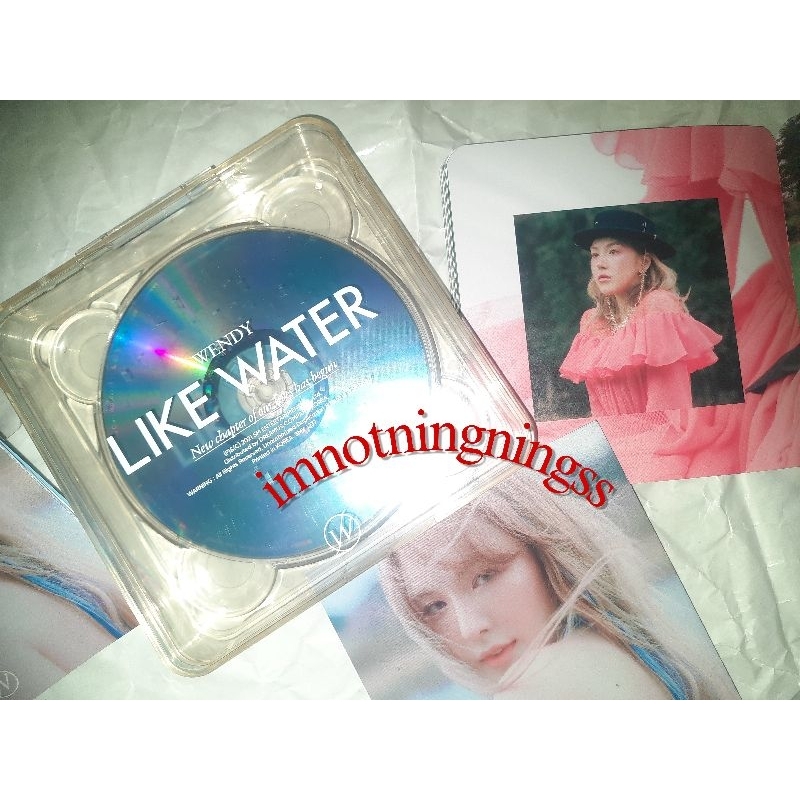 album wendy like water case version