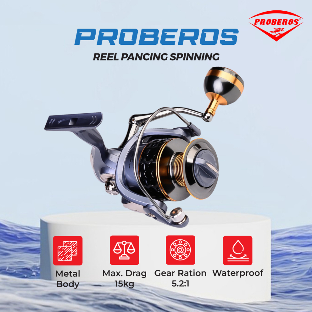 PROBEROS Reel Pancing Spinning Reel 2000 3000 4000 5000 6000 7000 RP002