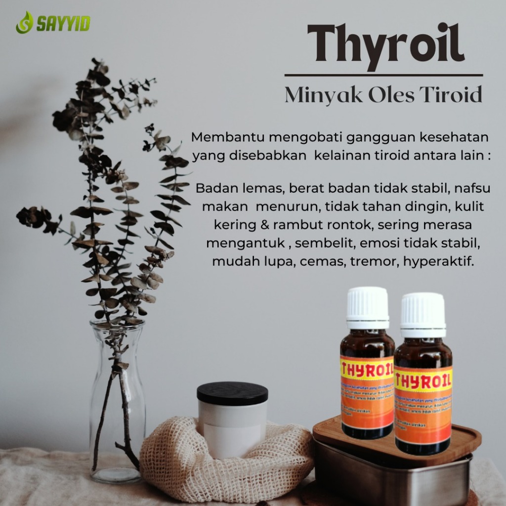 Minyak Thyroil Minyak Oles Tiroid 30 ml