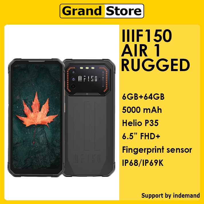 IIIF150 Air1 Rugged Smartphone Android 12 Mobile Phone 6.5" FHD+ NFC