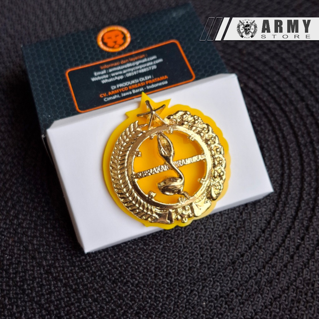 emblem tatop boni pramuka penegak timbul premium