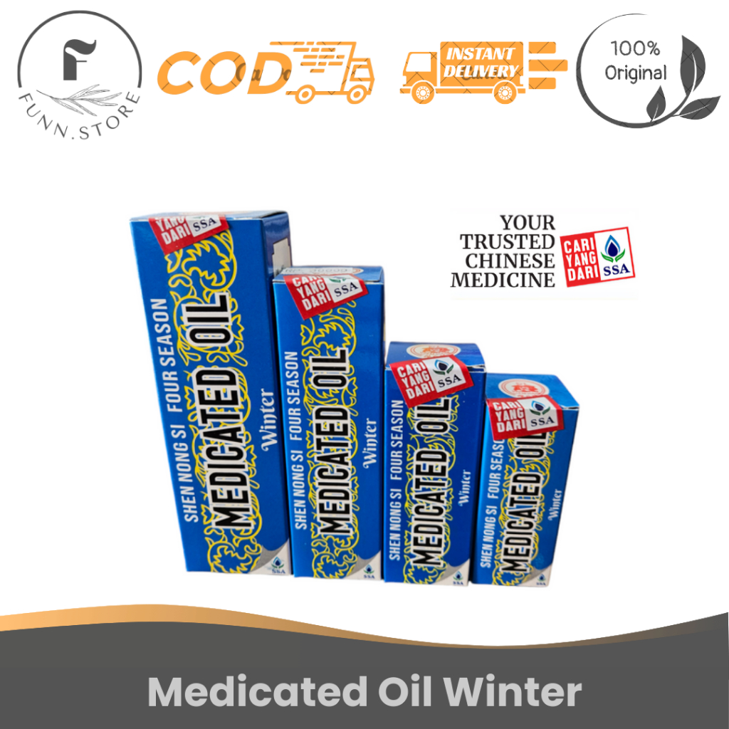 Medicated Oil Biru / Medicated Oil Winter Edition - Original 100% dari SSA